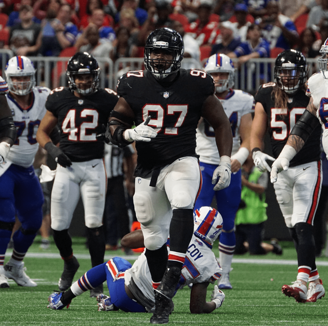 Grady Jarrett Welcoming LeSean McCoy to The Benz Nest